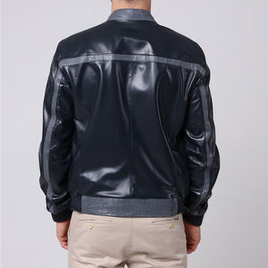 2024 <b>Men's</b> <b>Sheepskin</b> Leather <b>Jacket</b> Wholesale Fashionable New Collection Made in Pakistan <b>Jacket</b> For <b>Men</b> - Product Image 5