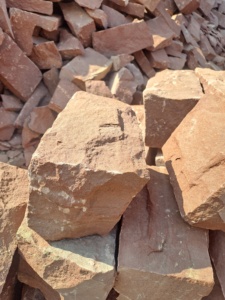 Đá sa thạch đỏ đá cuội công nghiệp kết thúc cổ cắt theo kích thước để sử dụng nhà máy - Product Image 6