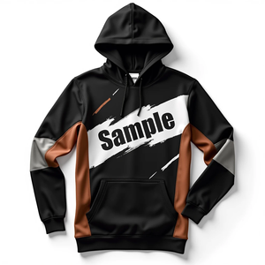 Sudadera con Capucha Extra Grande para Hombre, Ropa Deportiva Personalizada, Sublimada, Estilo Duradero, 100% Poliéster, Mezcla de Algodón Básico, Cómoda - Product Image 6