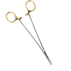 Jameson 230 mm 7.5 pouces Porte-aiguille manuel Pince en acier inoxydable Demi-or Délicat Instrument de salle de chirurgie droite - Product Image 5