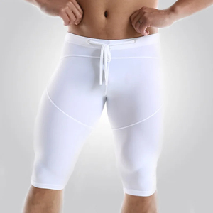 Short de gymnastique de course à pied Short de compression personnalisé pour hommes, entraînement, fitness, sports athlétiques, OEM - Product Image 2