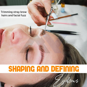 Ciseaux à sourcils personnalisés 4 "Ciseaux cuticaux multi-usages manucure pédicure toilettage sourcil, nez, oreille, moustache, barbe - Product Image 2