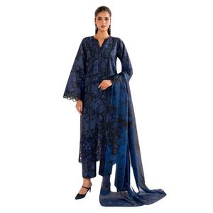 Conjuntos de Shalwar Kameez y Dupatta de Algodón y Poliéster Bordados, Transpirables, Listos para Usar, para Fiestas Formales, Precio de Fábrica, Tallas Grandes - Product Image 1