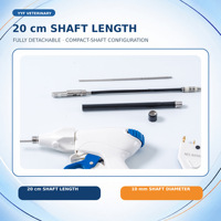 YYF SM1200D Pince à ligature vétérinaire détachable 10 mm 20 cm à mâchoires droites réutilisable autoclavable pour chirurgie ouverte