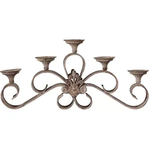 High Quality Metal <b>Candle</b> <b>Holder</b> Stand Vintage Design Unique Handmade Brass Finishing Decorative Lighting Home Hotel Decor Usage - Product Image 1