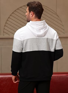 Venta al por mayor de los hombres de invierno con capucha pulóver con capucha 100% algodón ecológico transpirable Casual Color sólido diseño de logotipo personalizado - Product Image 4