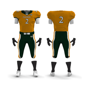 Kits de uniformes de fútbol americano sublimados directos de fábrica, camisetas y pantalones elásticos transpirables de primera calidad para partidos competitivos - Product Image 4
