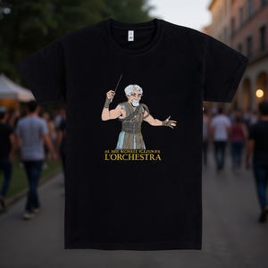 T-shirt a maniche corte da guerriero romano, unisex, per adulti, nera, girocollo, con grafica sulla storia antica - Product Image 3