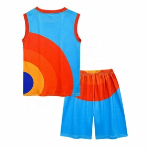 Vêtements de sport pour enfants Bsci Basketball Jersey & Basketball Shorts Design personnalisé 100% Polyester Youth Summer Basketball Wear - Product Image 2