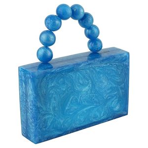Handmade <strong>Beautiful</strong> Resin <strong>Clutch</strong> Bag for Women Elegant and Fashionable Design with Chain Decoration for Evening Events Parties - Product Image 5