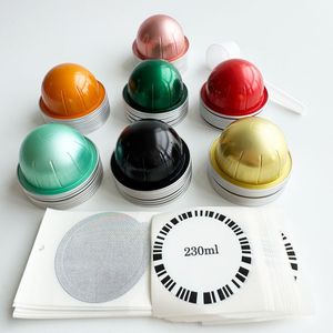 Confezione UE <span class=keywords><strong>Capsule</strong></span> da Caffè Vertuo Riutilizzabili e Colorate da 41ml Pod in Alluminio con Coperchi in Lamina Ideali per l'Erogazione Quotidiana - Product Image 6