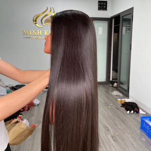 100% extensions de cheveux humains perruque sans colle avec HD pour suisse pour dentelle frontale style vague naturelle origine Vietnam - Product Image 1