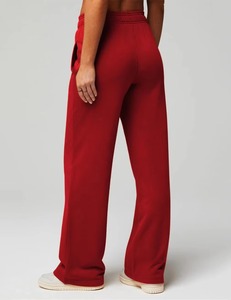 Pantalon de survêtement personnalisé solide pour femmes, leggings de jogging d'été coupe ample avec jambe large pour l'entraînement Streetwear - Product Image 6