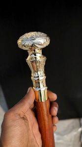 CAMPING WOODEN 15 YEARS TRADITION Factory Custom UNIQUE Design Popular 122cm Varnished Camping Wooden Hiking <b>Pole</b> Walking Stick - Product Image 2