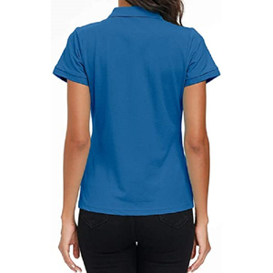 Logo personnalisé OEM haut tendance dames polo en coton personnalisé femmes grande taille polos - Product Image 4