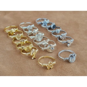 <b>Boho</b> Style Gold and Silver Plated Fashion <b>Rings</b> with Unique Charm Designs Resale Appeal - Product Image 2