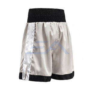 Pantalones Cortos de Boxeo de Moda al por Mayor, Ropa de Entrenamiento de Combate, Transpirable, de Secado Rápido, Satén/Poliéster, Servicio OEM - Product Image 2