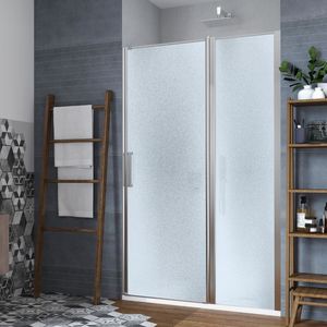 Porta regolabile della cabina doccia a battente tipo C da 150 cm con Clematis Kl002 da 6 mm cromato per la categoria di prodotti - Product Image 1