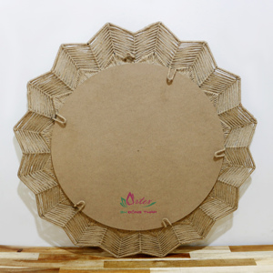 Artex Dong Thap Yute Cuerda Espejo Decorativo Espejo de Pared con Sunburst Diseño para Decoración de Hotel y Hogar - Product Image 3