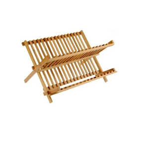 Bamboo Dish Drying <b>Rack</b>-Eco-Friendly Kitchen Draining <b>Rack</b> - Product Image 2