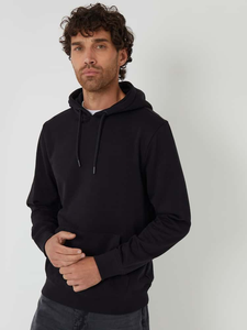 Sweat à capuche noir respirant coupe décontractée avec manches élégantes Impression numérique Logo avant Marfa International - Product Image 2