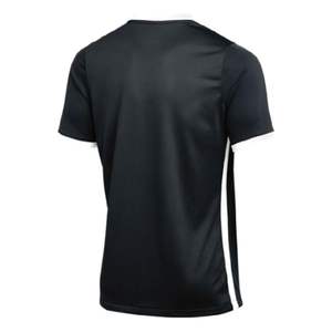 Maillot de Football noir hommes couleur unie maille tissu Option personnalisée léger Polyester Slim Fit formation Style Football haut - Product Image 2