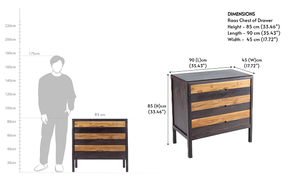 Commode pour chambre à coucher avec un design élégant et intemporel et un grand rangement pour les intérieurs modernes et classiques - Product Image 3
