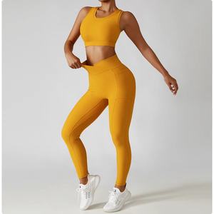 Ensemble de yoga pour femmes en spandex/coton de haute qualité, respirant et confortable, taille adulte, options de taille plus, ensemble 2 pièces - Product Image 2