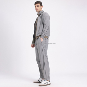 Nardon Apparels Survêtements pour hommes Survêtements pour hommes Survêtements pour hommes 2 pièces Décontracté Athlétique Jogging Warm Up Full Zip Sets - Product Image 3