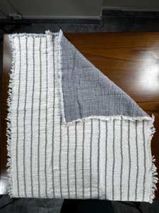 Manta de Muselina 100% Algodón de 8 Capas para Bebés y Niños, Color Antracita, Talla XL 120x100 cm, Color Coral - Product Image 4