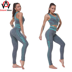OEM Custom Logo Two-Piece Women's Gym Fitness Yoga Set Reversible Ribbed Workout Gear Hot Sales Plus Size <b>Waist</b> <b>Shorts</b> Min. - Product Image 6