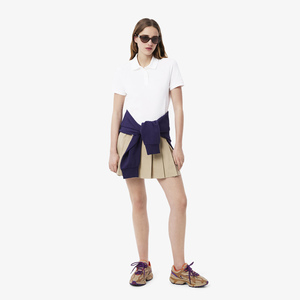 Polo de verano 2025 para mujer, camisa de Golf de manga corta de algodón transpirable liso con cuello personalizado, camisa de mujer - Product Image 5