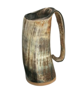 Grossiste Convient aux Vikings Authentique tasse polie Tasse à boire en corne de buffle Tasse en corne avec gravure - Product Image 6