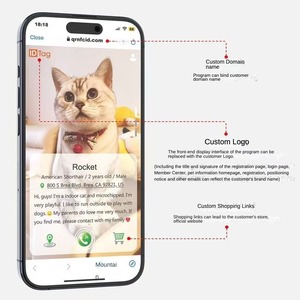 신상품 스마트 반사 개 목걸이 내장 QR ID 태그 야간 안전 및 조정 가능한 디자인 - Product Image 3