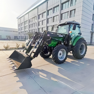 Used Farm Tractor 50HP 60HP 70HP Chinese Engine 4WD Wheel Agricultural <b>Machine</b> Tractor With Enclosed Cabin - Product Image 4