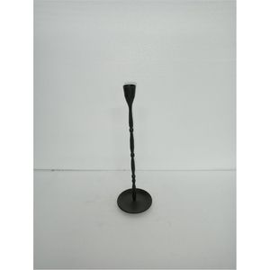 Vente en gros d'usine Porte-bougie conique noir mat |   Support à bougie en fer durable pour la décoration de fête de mariage Porte-bougie en métal - Product Image 1