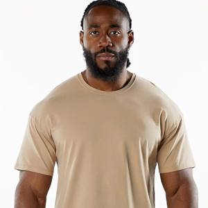 T-Shirt manches courtes col ras du cou pour homme, 94% coton 6% Spandex - Product Image 5