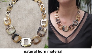 Collar de Lujo Hecho a Mano con Cuerno de Búfalo, Joyería Natural y Sostenible para Mujer, Alta Calidad - Product Image 3