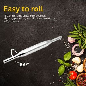 สินค้าขายดี ไม้รีดแป้งสแตนเลส ผิวเรียบ สำหรับทำขนม เบเกอรี่ อุปกรณ์ครัว ใช้ในโรงแรม ร้านอาหาร และบ้าน - Product Image 6