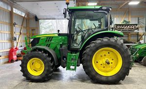 Tracteurs John Deere 6130R 4x4 d'occasion à vendre / Tracteur multifonctionnel 130 avec climatisation et cabine à vendre - Product Image 2