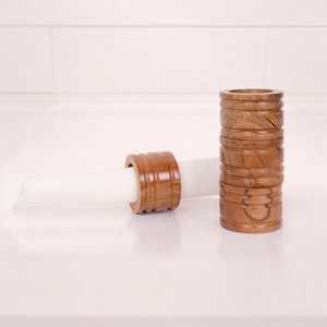Ronds de serviette, ronds de serviette en rotin, ronds de serviette en osier, décor de table - Product Image 3