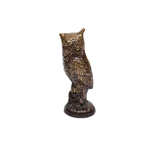 Estatua de búho de latón hecha a mano, artesanías de Metal de 600 GM para sala de estar, estudio, oficina, decoración de escritorio, té, mascota, pieza de exhibición - Product Image 3