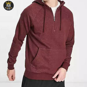 Sudadera con capucha de media cremallera para hombre de calidad superior para invierno Nueva llegada Ropa informal con capucha transpirable Sudaderas con capucha de media cremallera para hombre - Product Image 3