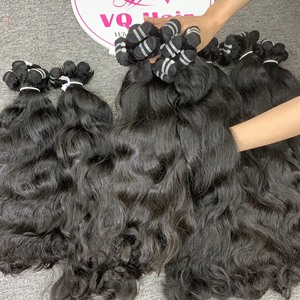 Cabello ondulado natural camboyano virgen crudo de alta calidad sin procesar de un donante Cabello de alta calidad para extensiones de cabello humano - Product Image 6