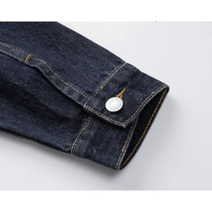 Vestes en jean pour hommes, vêtements de rue décontractés, vintage, déchirées, bleues, noires, grises, coupe ajustée, surdimensionnées, légères, tendance, vêtements de mode - Product Image 4