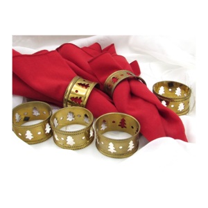 High Quality Metal Napkin Ring with Leaf Design for Luxury Dining Wedding & <b>Party</b> <b>Table</b> for Hotel Restaurant & Home Use - Product Image 3