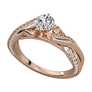 Bague pour femme avec diamant en or 14 carats cultivé en laboratoire, accessoire élégant et luxueux - Product Image 4