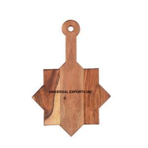 Tablero de diseño de estrella, recién llegado, bloque de cortar hecho a mano, tabla de cortar de madera de lujo con estilo clásico - Product Image 1