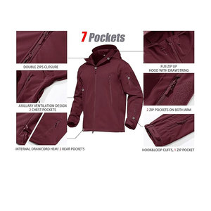 Chaqueta Softshell para hombre con ajuste cómodo última llegada para uso en exteriores de invierno OEM al por mayor personalizada - Product Image 6