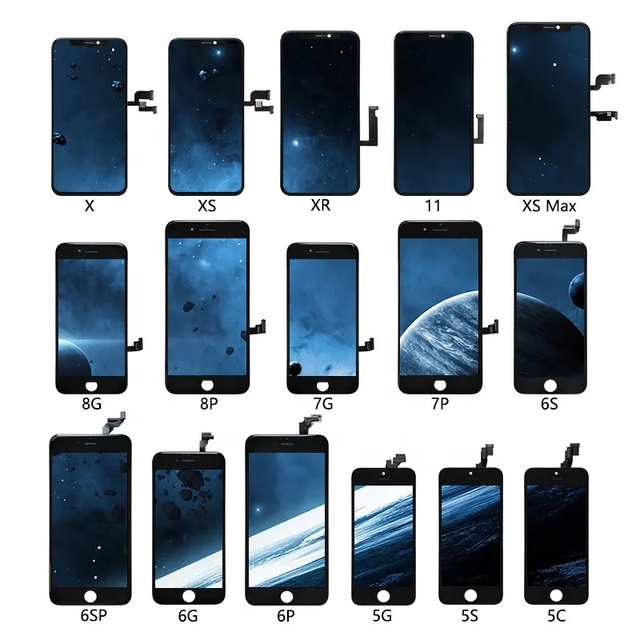 Original Replacement for iphone X Xs Max Xr 10 11 12 13 14 Pro Oled Screen Assembly for iphone 5s 6s Se 5 6 7 8 Plus Lcd Display